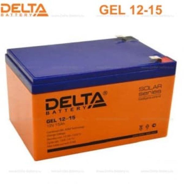 Аккумуляторная батарея Delta GEL 12-15 (12V / 15Ah) в Калининграде